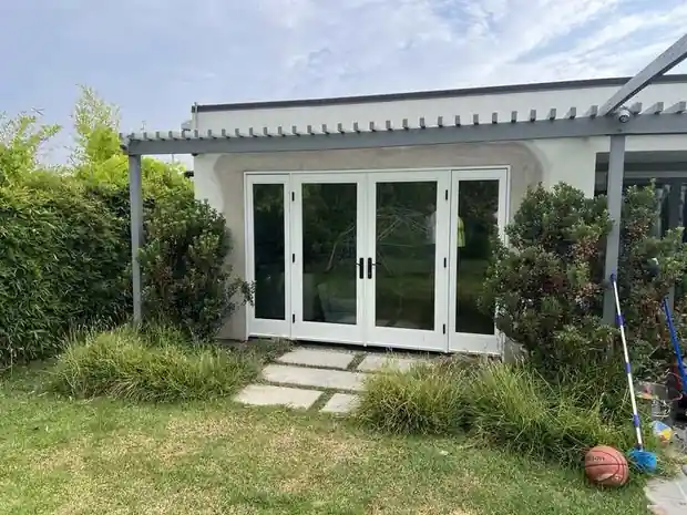 French doors with sidelights