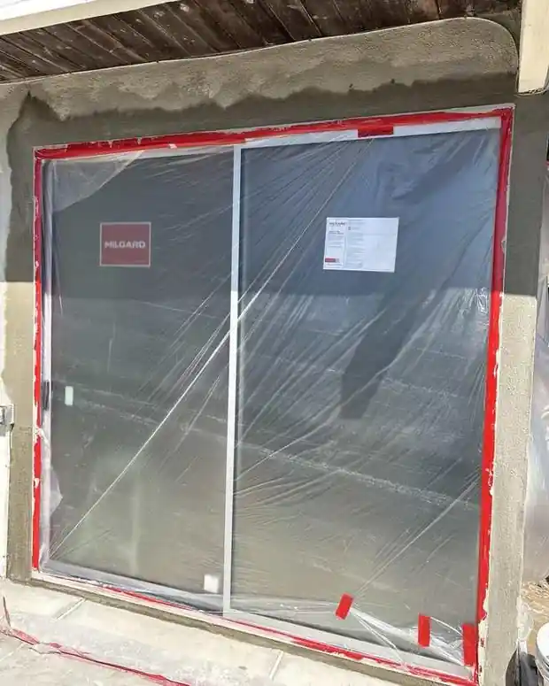 Milgard sliding patio door installation