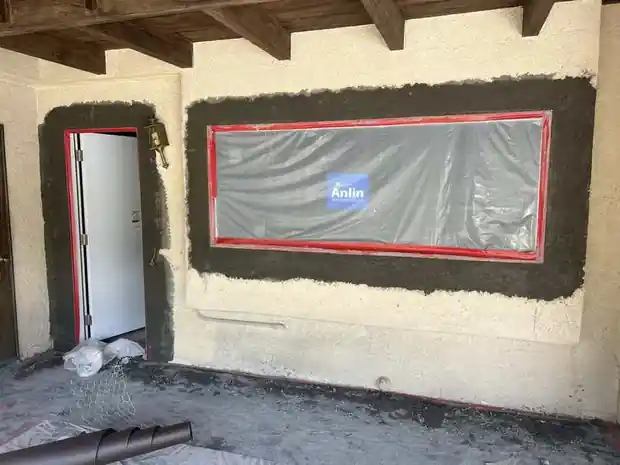 Picture window and door project in progress
